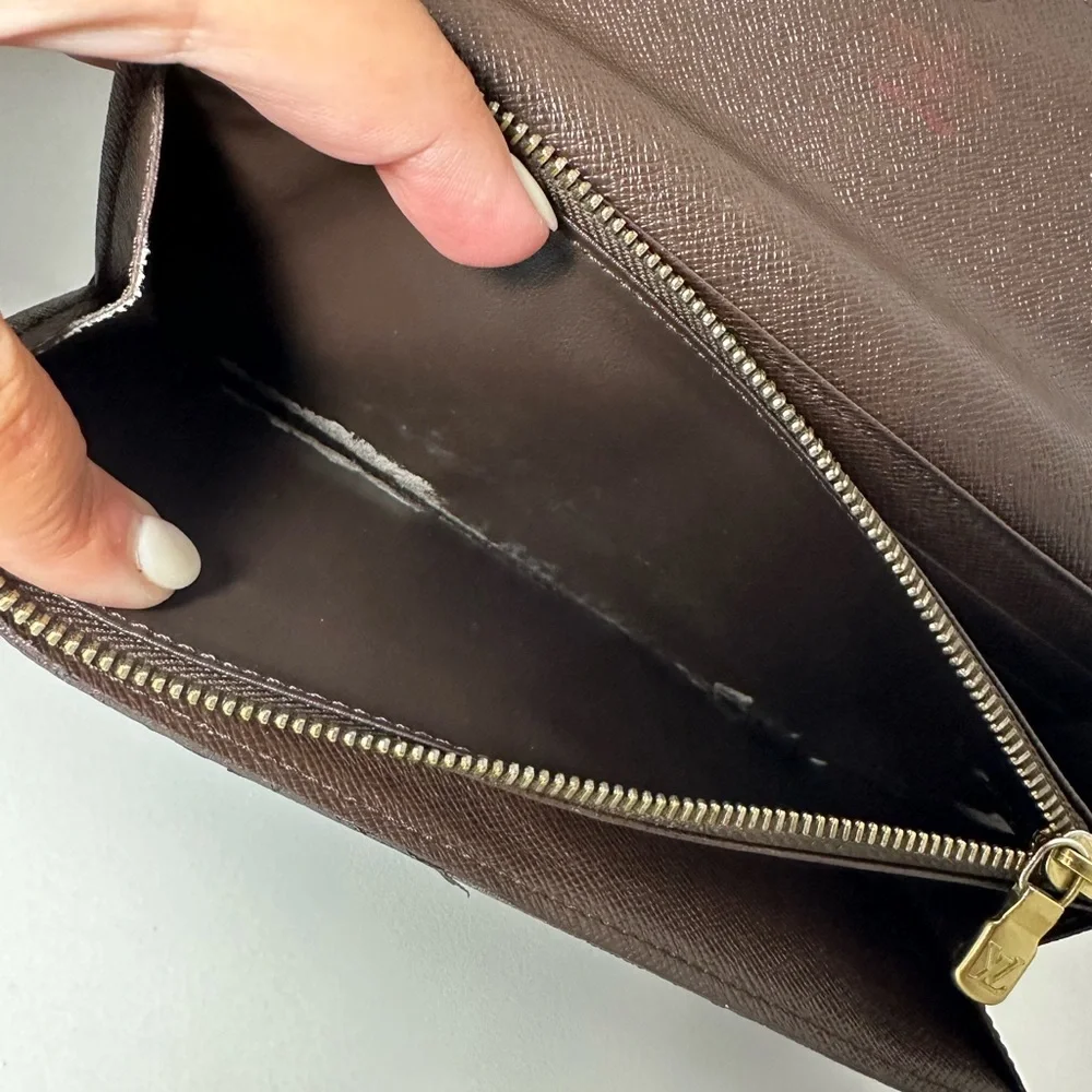 Louis Vuitton Damier Ebene Sarah wallet